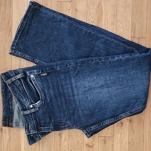 Silver Elyse Slim Boot Dark Wash Jeans, W32 L33